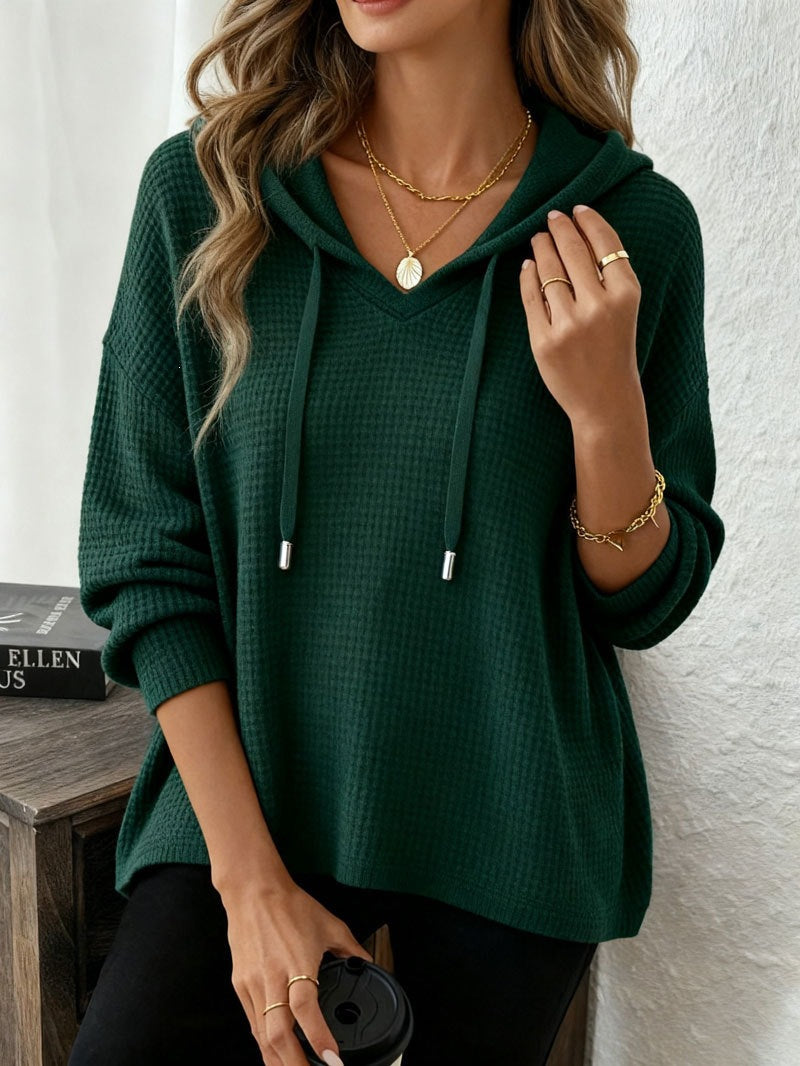 Sweat à Capuche Femme – Coupe Décontractée Style Uni