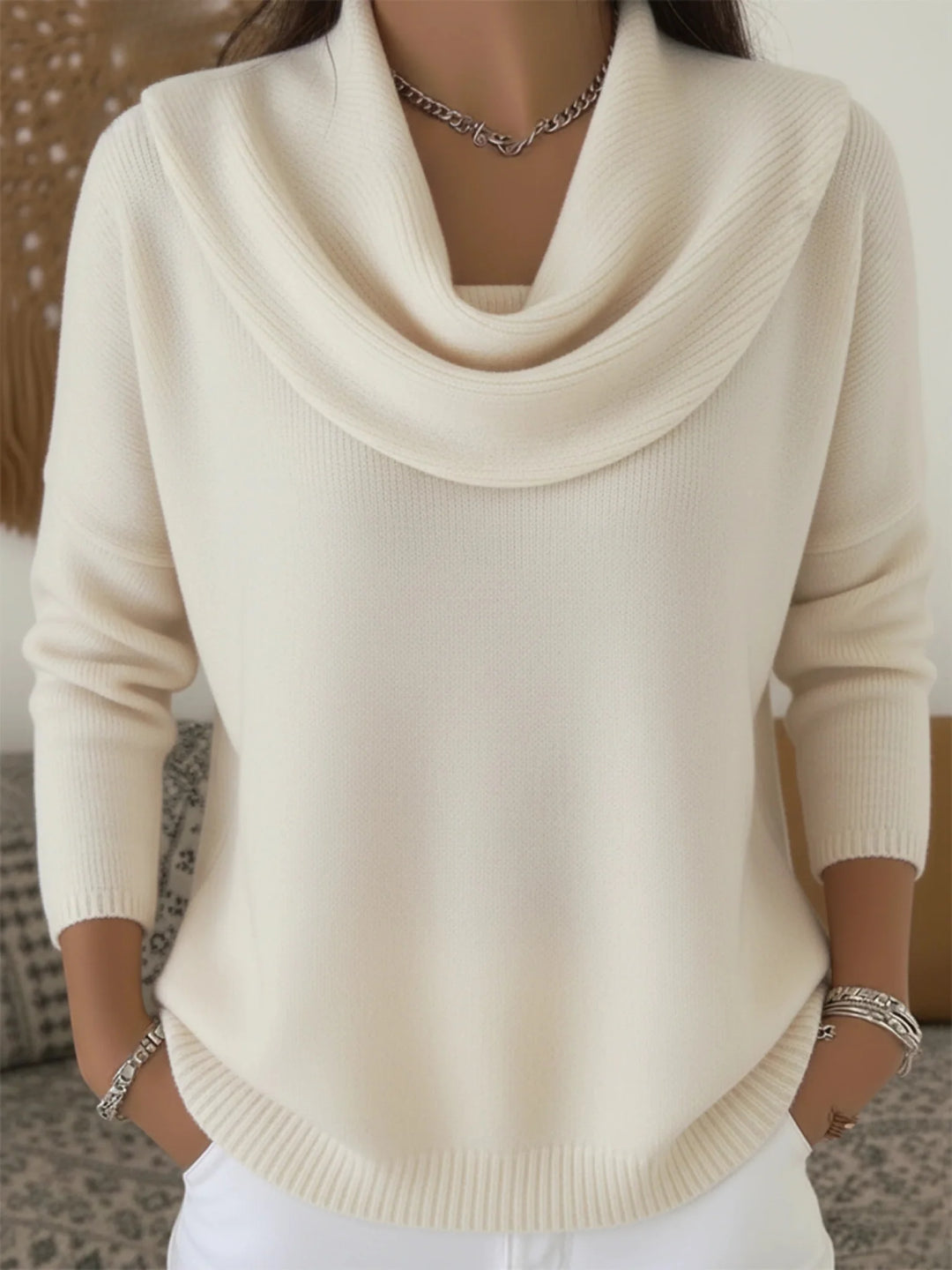 Dicker Oversize-Pullover für Damen – weicher, lässiger Strick
