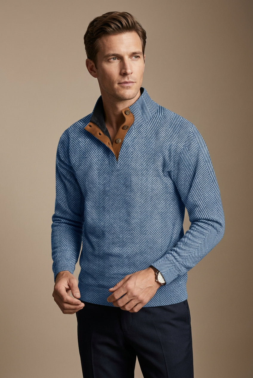 Pull Homme Effet 3D – Coupe Décontractée Rétro Imprimée