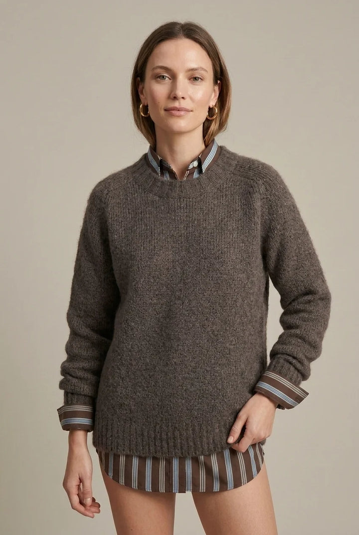 Pull Femme en Cachemire – Coupe Loose Maille Épaisse