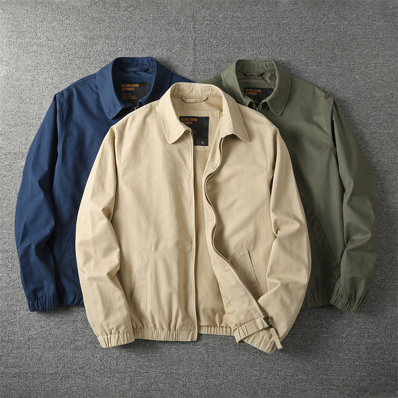 Veste Vintage Homme Décontractée – Coupe Ample Lavée