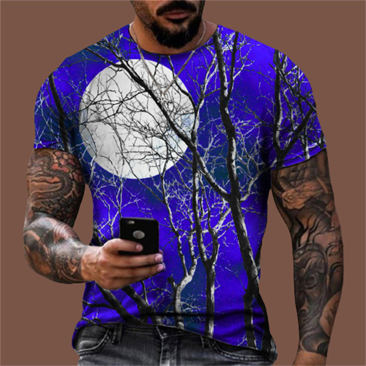 Bedrucktes Herren-T-Shirt mit Grafik – Lässiger Schnitt für den Sommer