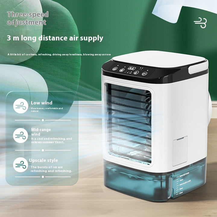 Compact Office Air Conditioner – USB Dual Spray Cooling Fan