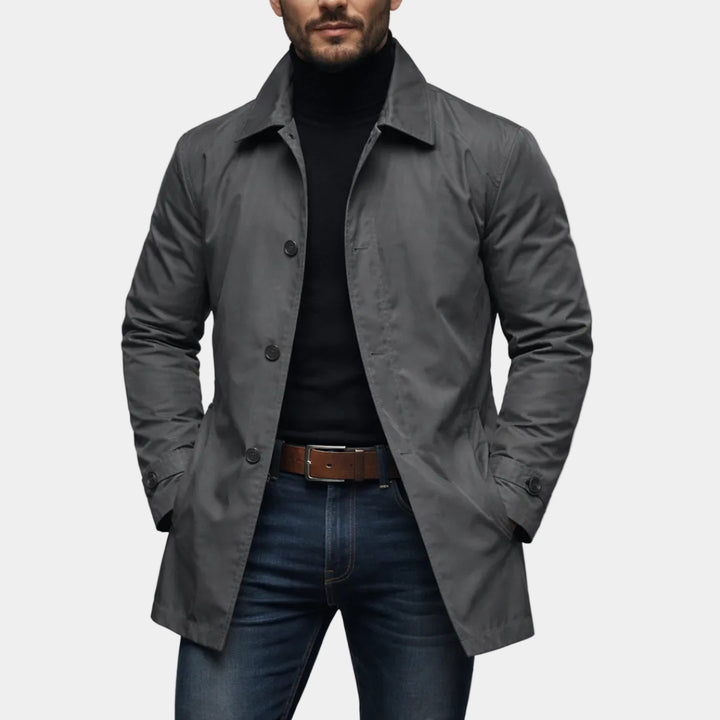 Trench Long Homme – Coupe Décontractée Élégante