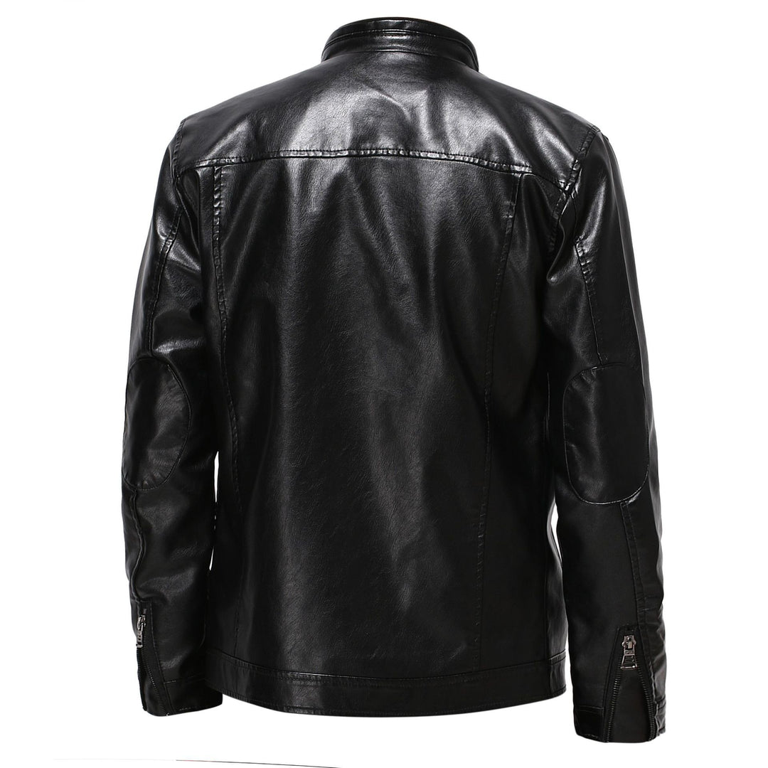 Herren-Jacke mit Reißverschluss und taillierter Passform – Rundhalsausschnitt mit Taschen