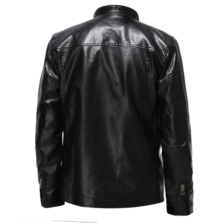 Herren-Jacke mit Reißverschluss und taillierter Passform – Rundhalsausschnitt mit Taschen