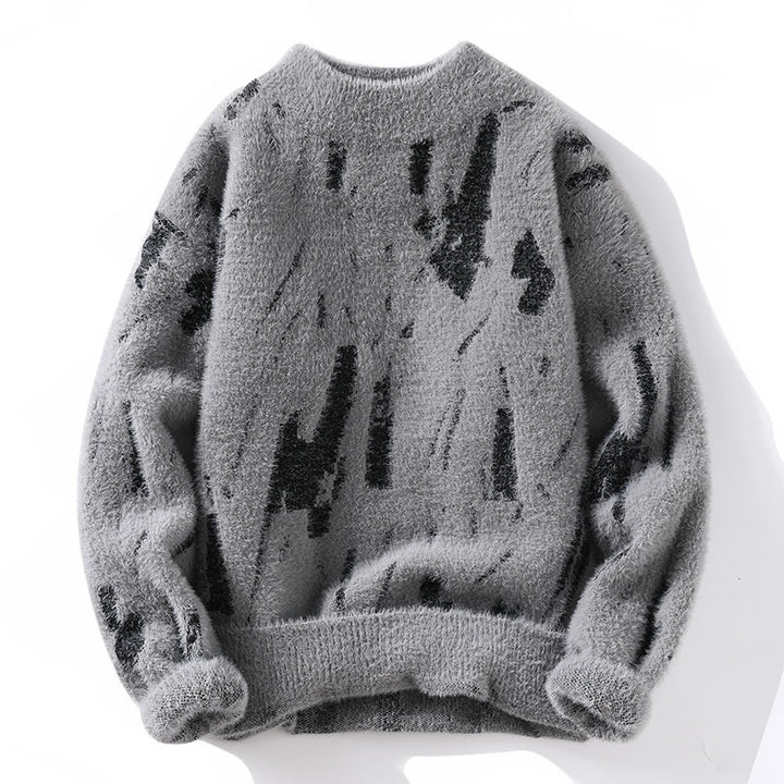 Pull Homme Maille Épais – Doublure Polaire Coupe Ample