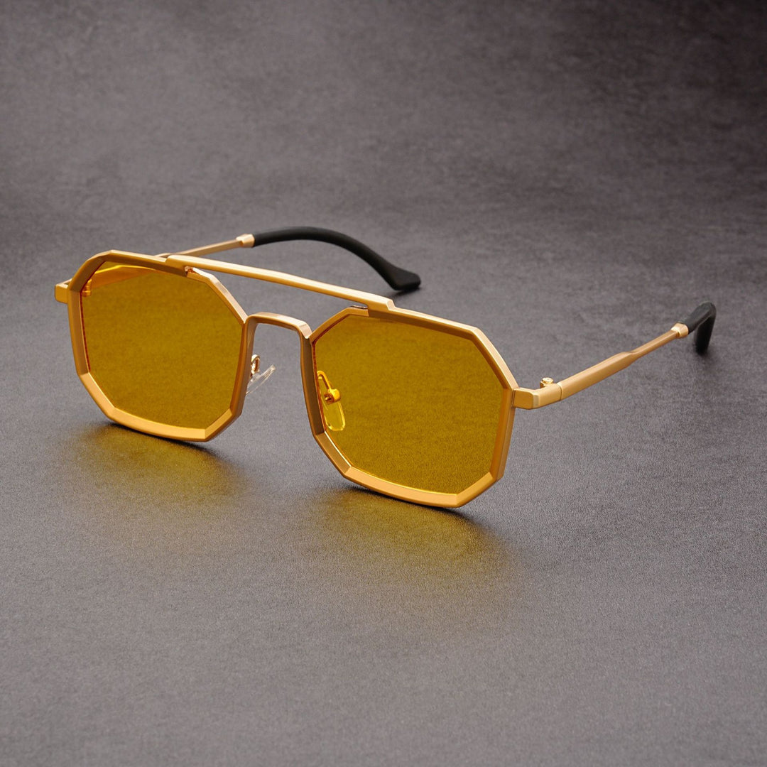 Unisex Double Bridge Sunglasses – European Futuristic Punk Style