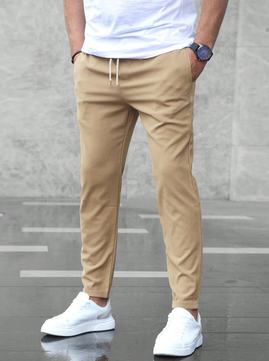 Pantalon Jogger Homme Slim Fit – Taille Mi-haute Cordon Réglable