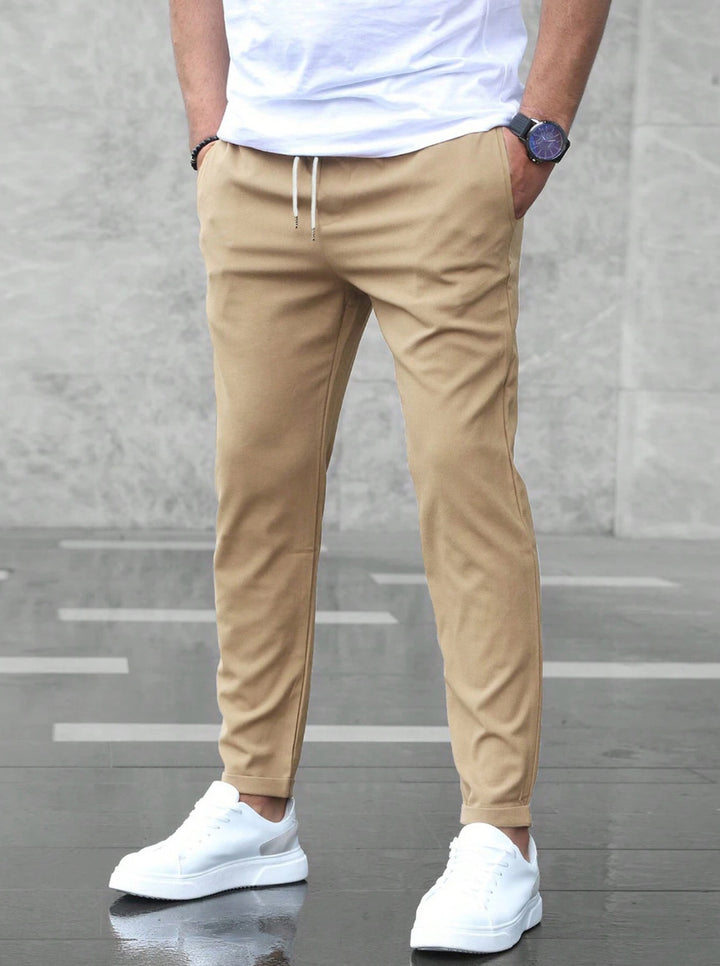 Pantalon Jogger Homme Slim Fit – Taille Mi-haute Cordon Réglable
