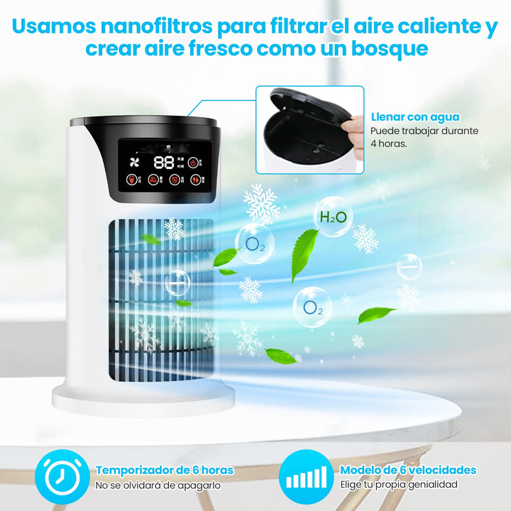 Mini Portable USB Air Conditioner – Air Purifier and Humidifier