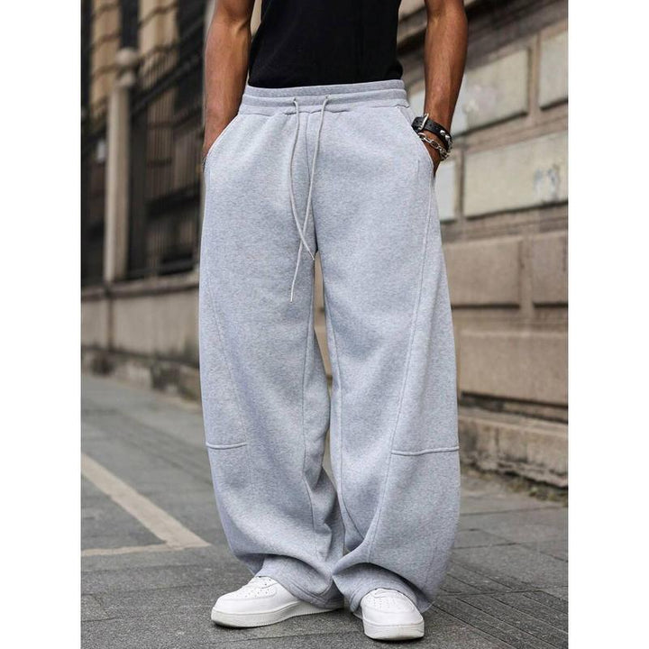 Gerade geschnittene Herren-Hose mit hoher Taille – Leichter Bambusstoff, Cropped-Schnitt