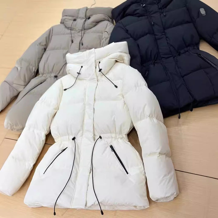 Manteau Matelassé Femme à Capuche – Coupe Cintrée 3D