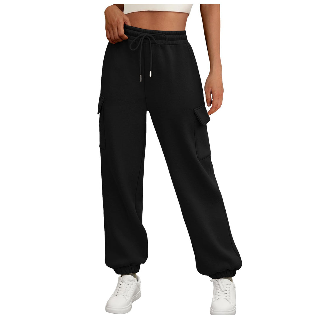 Pantalon Cargo Jogger Femme – Coupe Décontractée Doublée Polaire