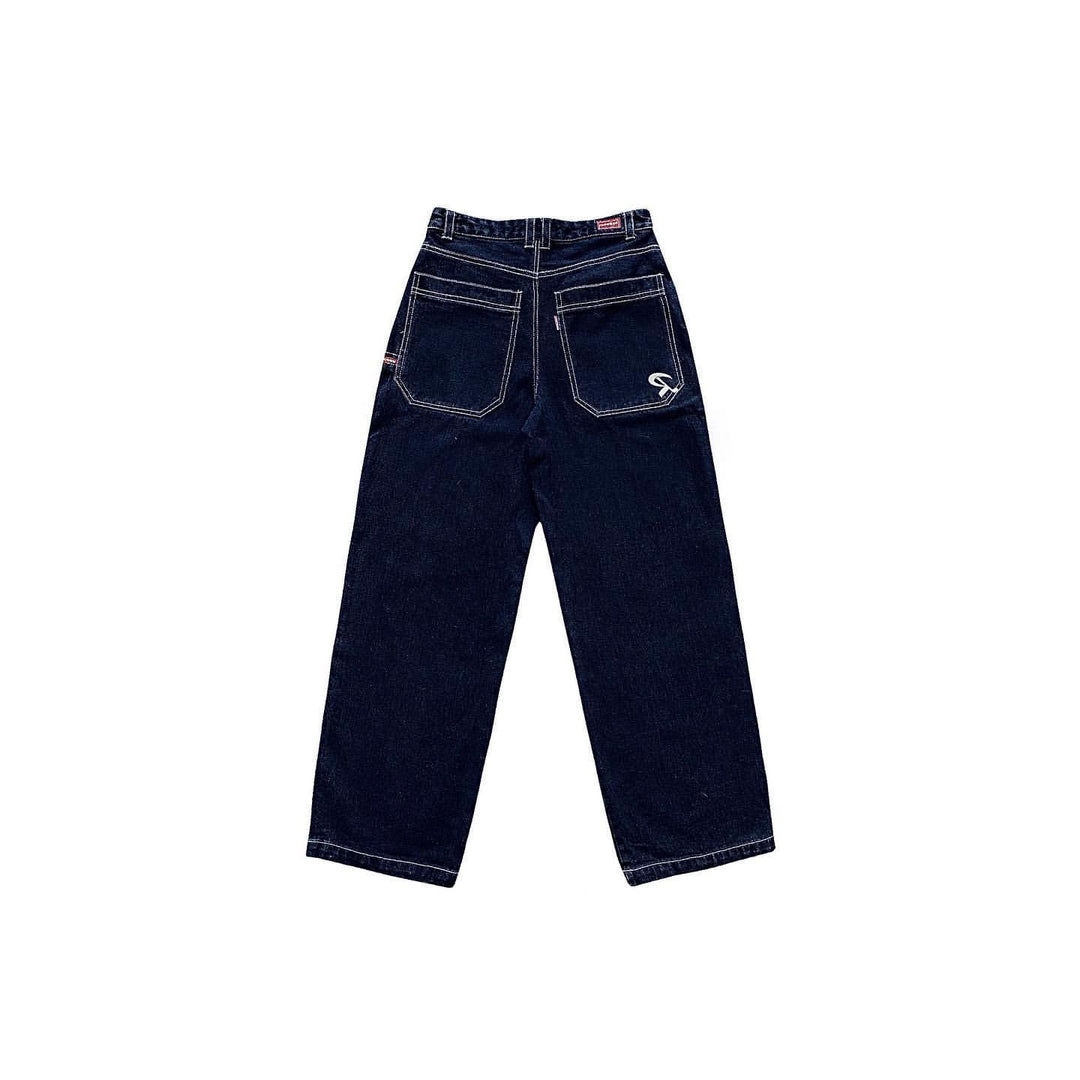 Pantalon Femme Large – Détail Poche Vintage Coupe Décontractée