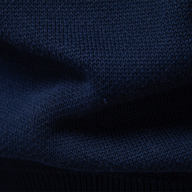 Herren-Pullover mit Reißverschluss aus Baumwolle – Schmal geschnittene Strickjacke