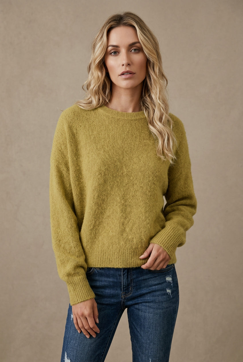 Trui Dames met ronde hals – Casual model van zacht breisel