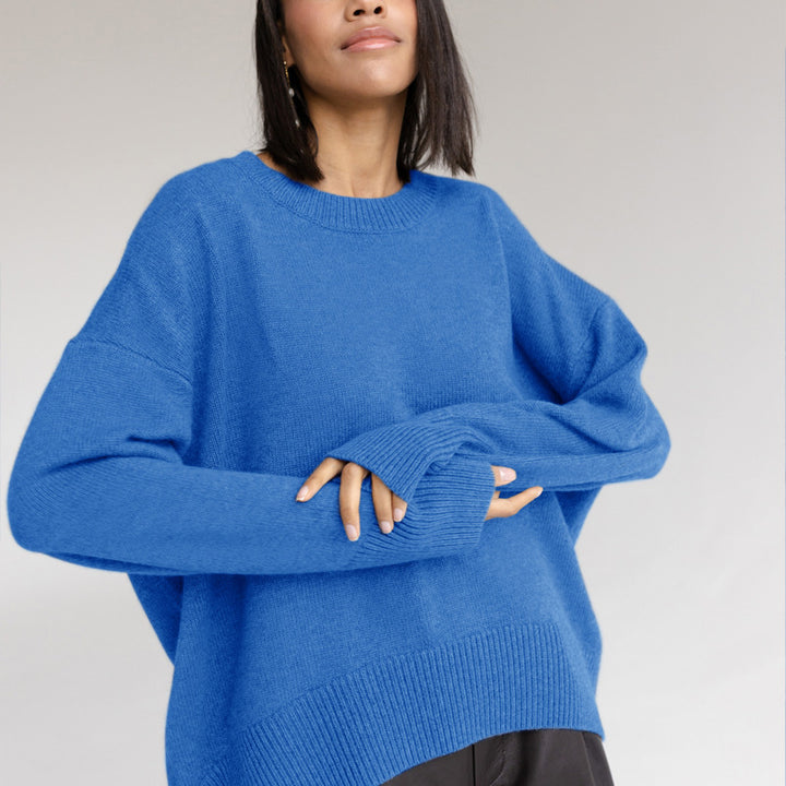 Pull Femme Maille – Coupe Ample Col Rond