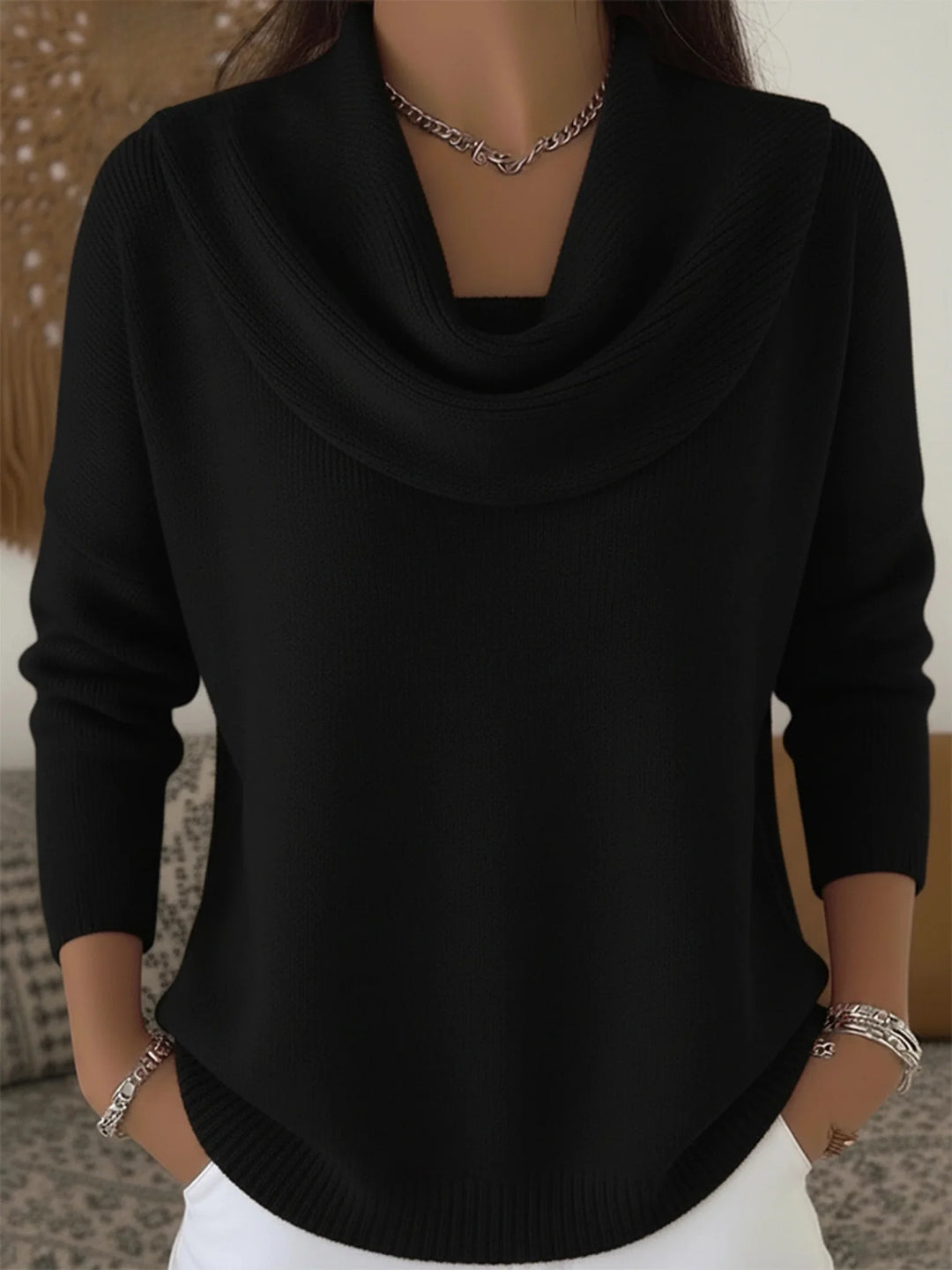 Dicker Oversize-Pullover für Damen – weicher, lässiger Strick