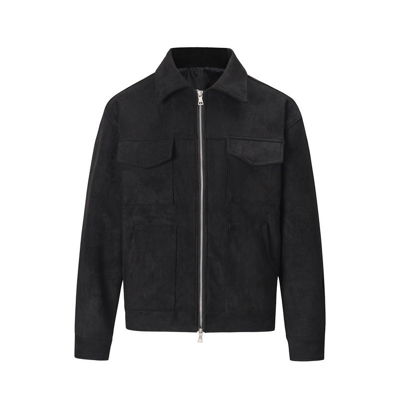 Herren-Baumwolljacke – Reguläre Passform mit mehreren Taschen
