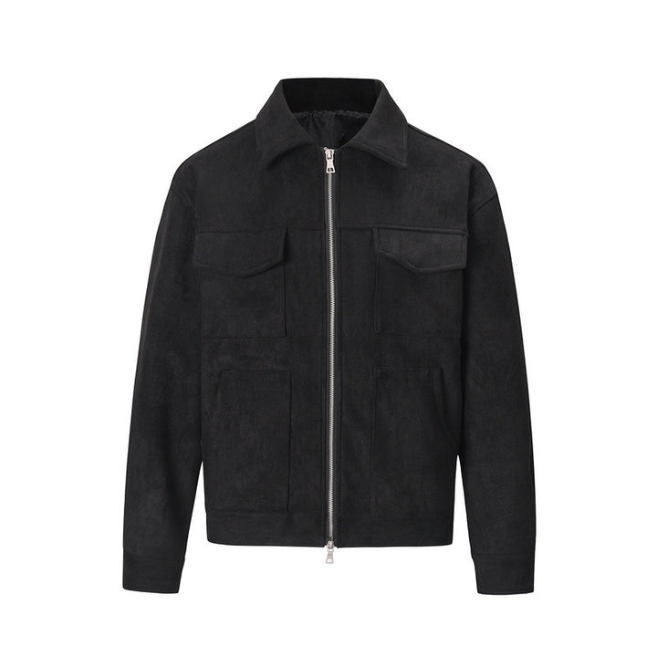 Herren-Baumwolljacke – Reguläre Passform mit mehreren Taschen