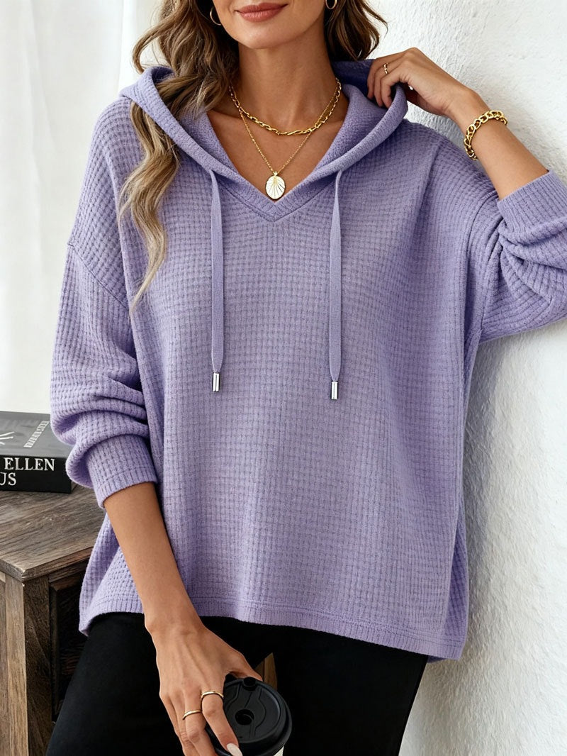 Sweat à Capuche Femme – Coupe Décontractée Style Uni
