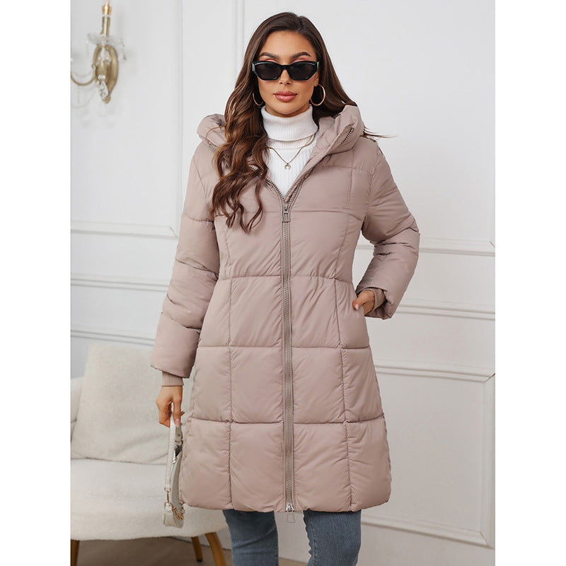 Manteau Femme à Capuche – Coupe Ample Élégante, Poches Pratiques