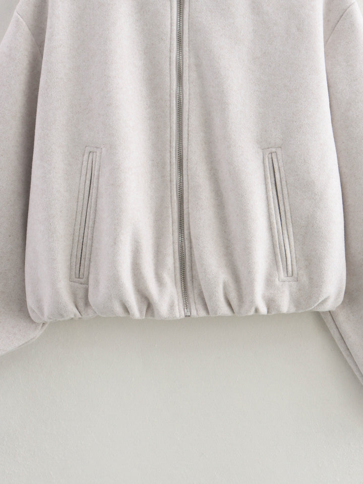 Veste Femme Courte Col Rond – Coupe Décontractée