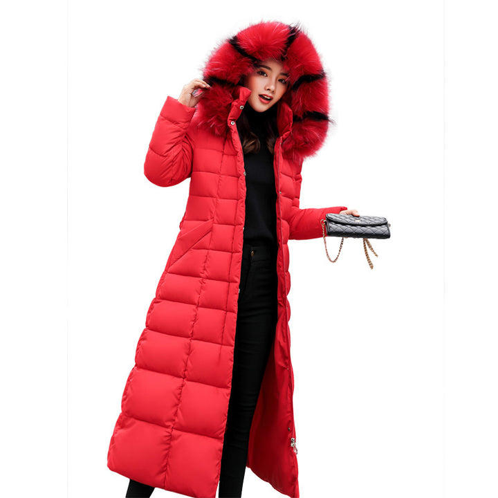 Manteau Femme Long Matelassé Ceinturé – Col Douillet
