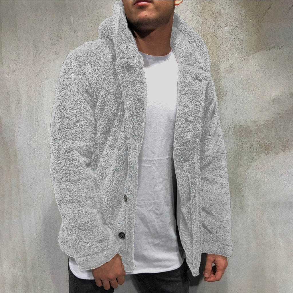 Veste Homme à Capuche – Boutonnage Décontracté
