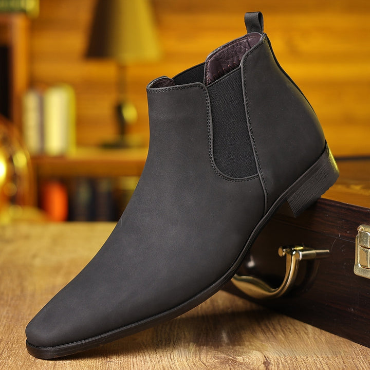 Bottines Chelsea Homme – Talon Carré Classique Profil Bas
