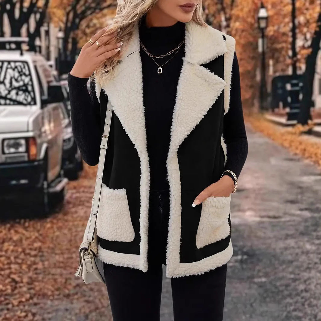 Gilet sans manches Femme – Coupe ajustée épaissie