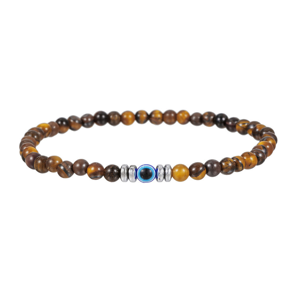 Bracelet Oeil du Diable Perles – Bijou Symbolique Couple