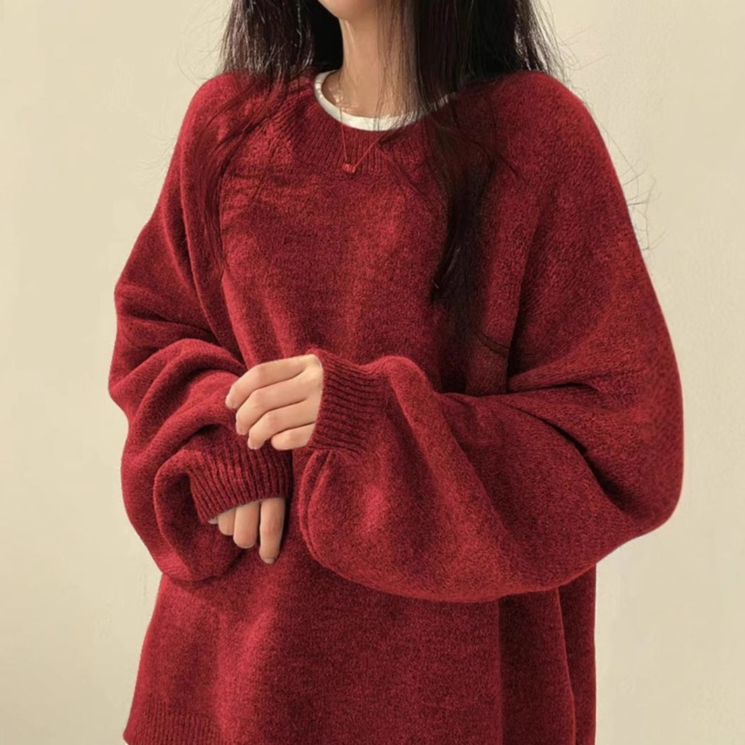 Pull Femme Maille – Coupe Ample Manches Longues