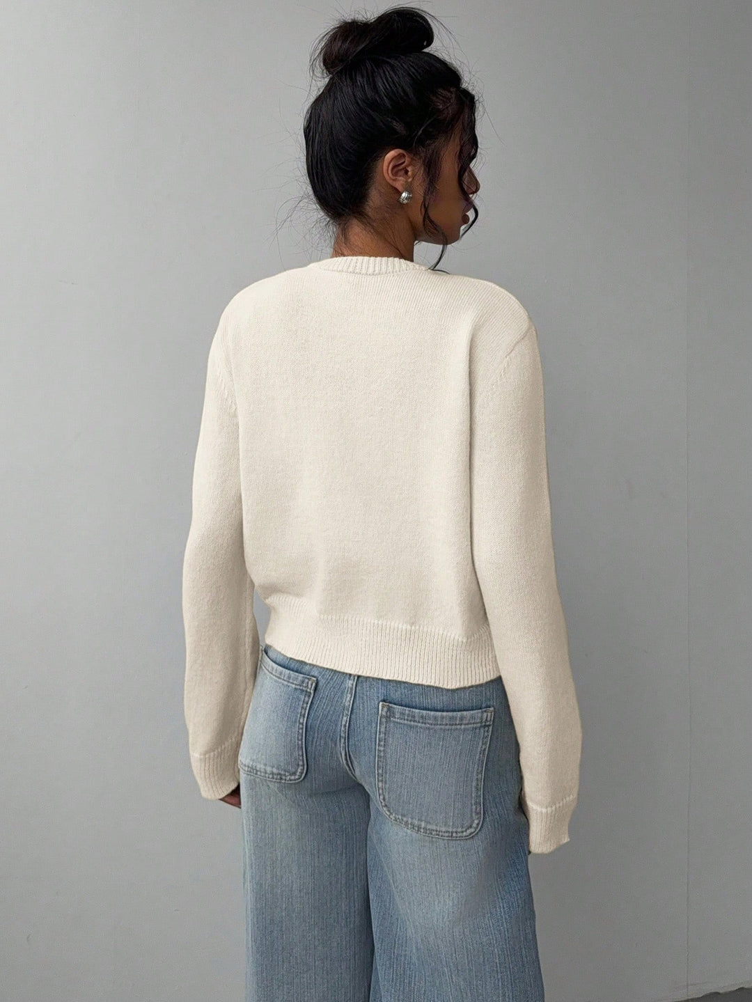 Cardigan Femme en Maille – Coupe Slim Courte