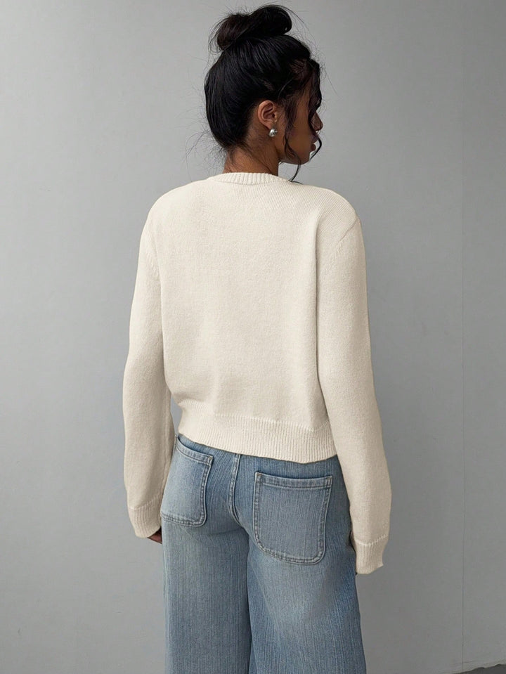 Cardigan Femme en Maille – Coupe Slim Courte