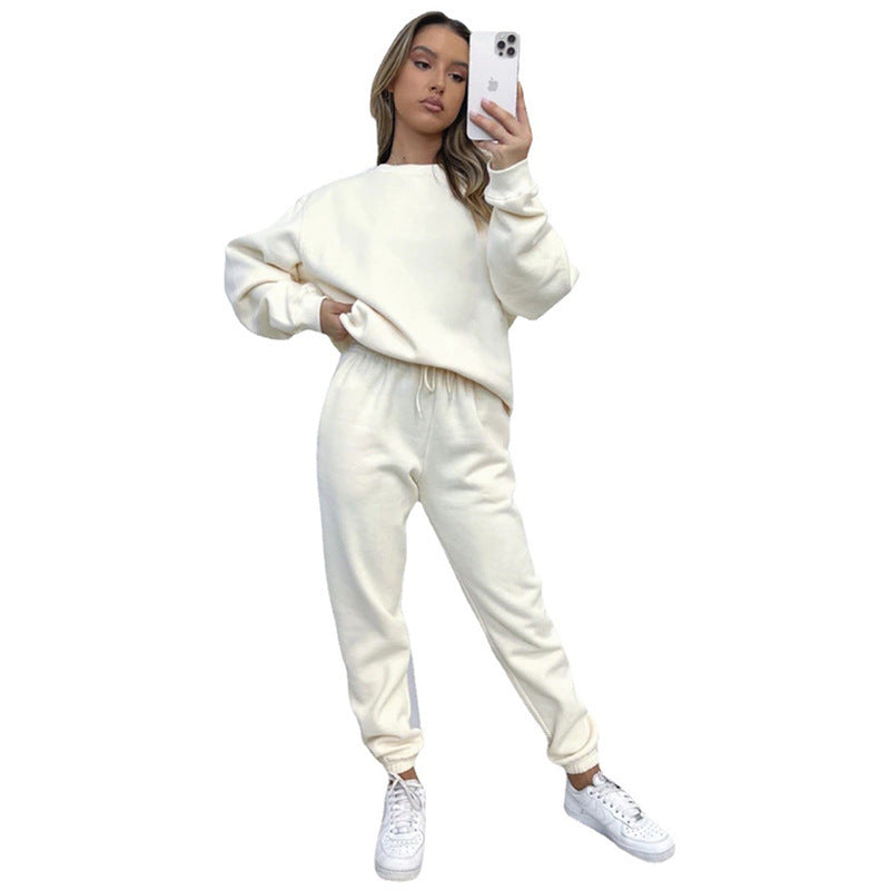 Ensemble Deux Pièces Femme – Pull Décontracté et Pantalon Relax