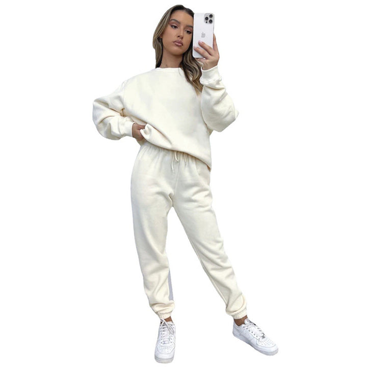 Ensemble Deux Pièces Femme – Pull Décontracté et Pantalon Relax