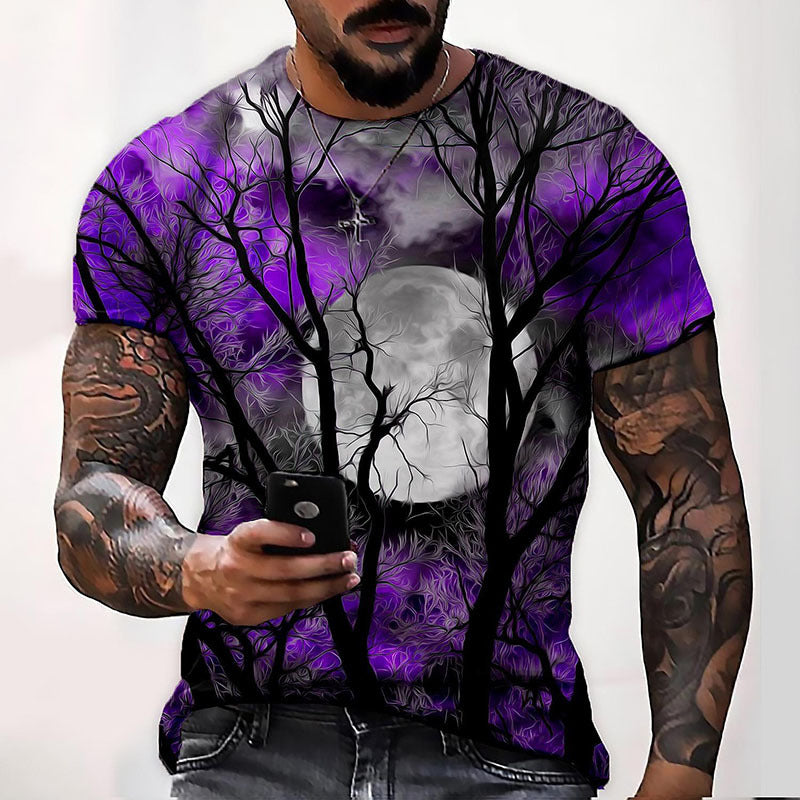 Bedrucktes Herren-T-Shirt mit Grafik – Lässiger Schnitt für den Sommer
