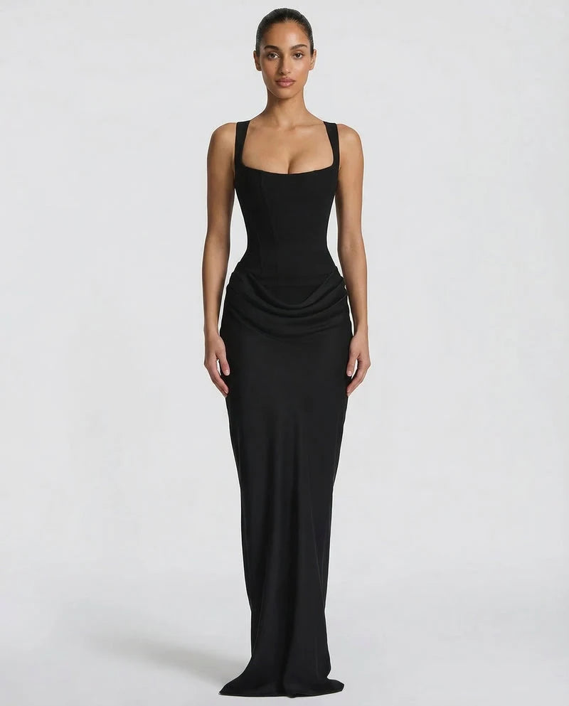 Robe Maxi Femme Sans Bretelles – Coupe Fourreau Élégante