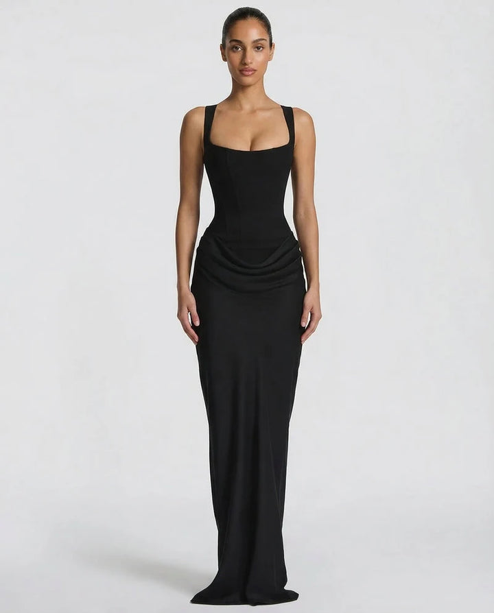 Robe Maxi Femme Sans Bretelles – Coupe Fourreau Élégante