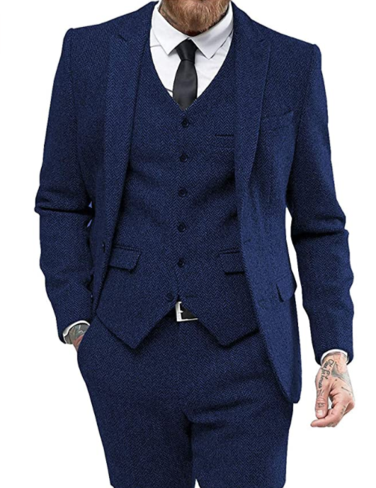 Pánský třídílný oblek – klasický krejčovský Set