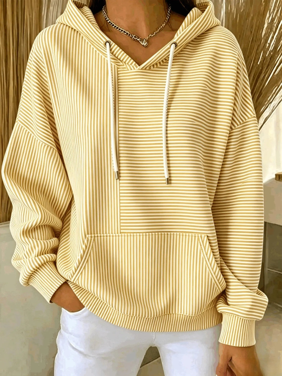 Dameshoodie - Relaxte pasvorm met buidelzak
