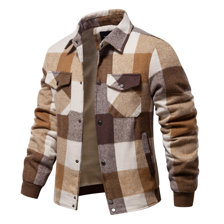 Herrenjacke aus Baumwolle – Karomuster, Regular Fit