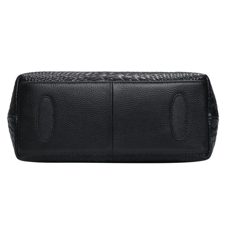 Borsa a tracolla da donna in pelle intrecciata – formato compatto spalla