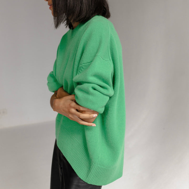 Pull Femme Maille – Coupe Ample Col Rond