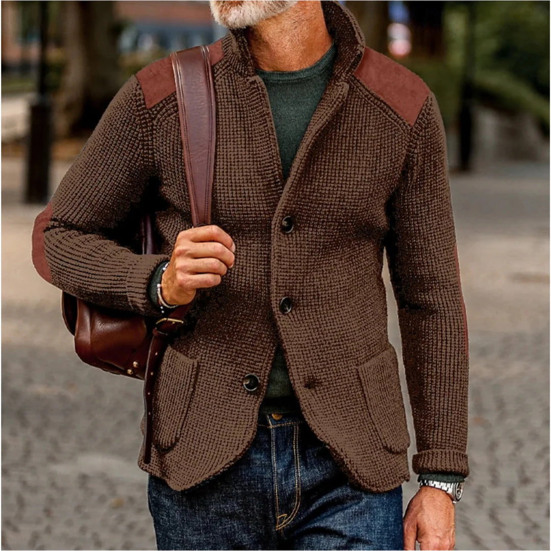 Herren-Cardigan – Retro-Style-Jacke mit lässigem Schnitt