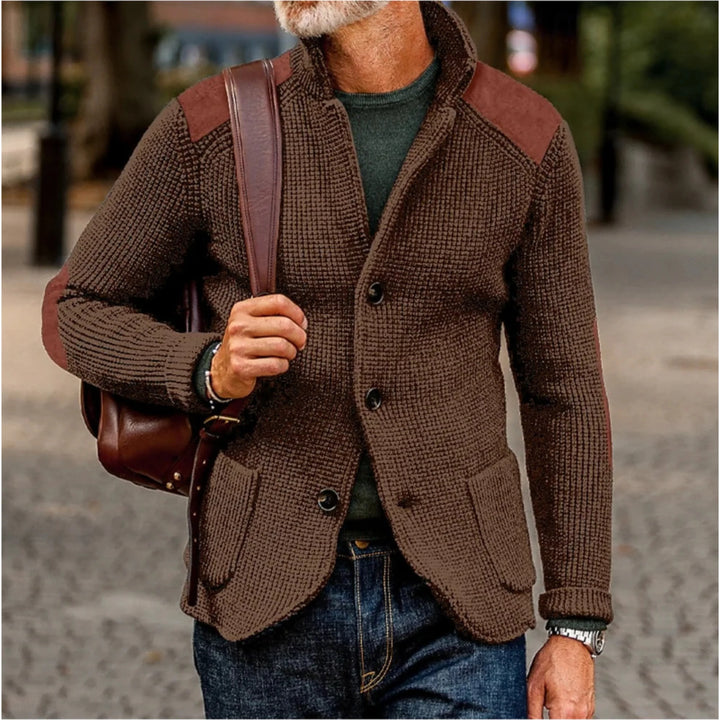 Herren-Cardigan – Retro-Style-Jacke mit lässigem Schnitt