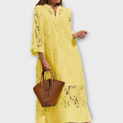 Abito Donna Midi Ampio – Taglio Casual Tinta Unita