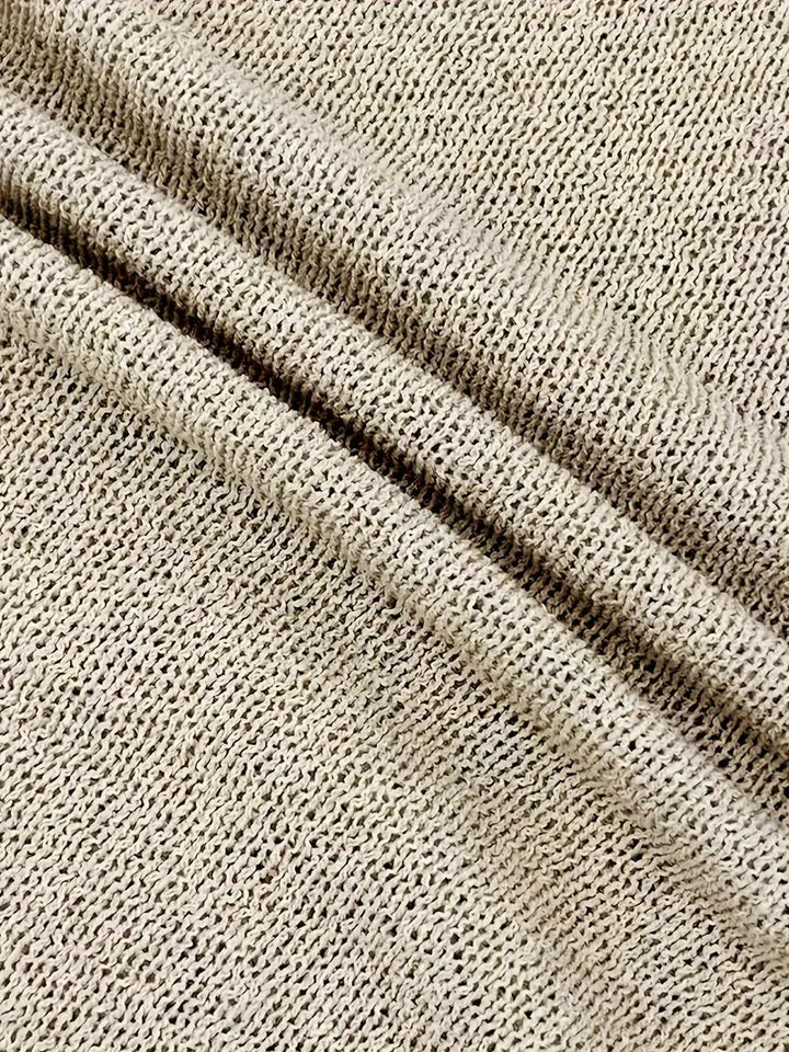 Mini-Strickkleid für Damen – Dünne Träger und Rückenausschnitt